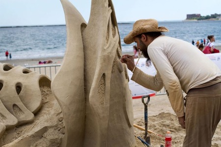 sand-sculpting